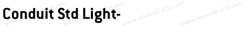 Conduit Std Light字体转换